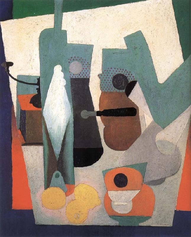 Diego Rivera The Stil-life have lemon oil painting image
